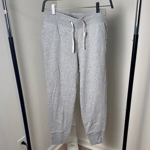 GAP Cozy Heather Gray Jogger Sweatpants with Drawstring Size XS